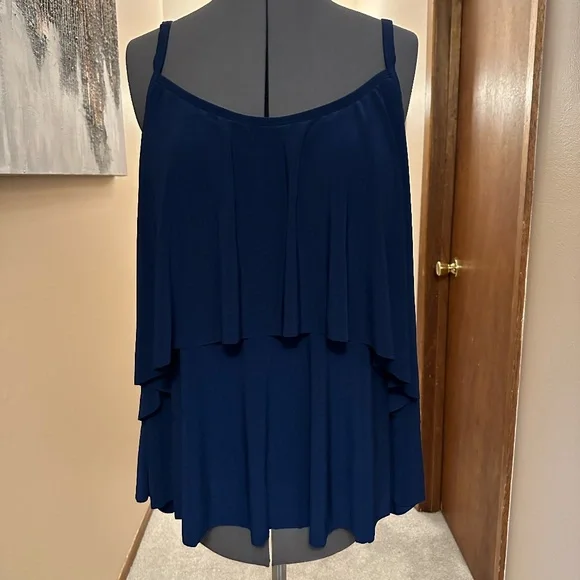 Sonnet Shores Tankini Navy Blue Top ~ NWT ~ - Picture 3 of 11